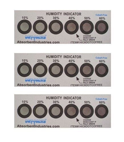 Humidity Indicator Cards, 2155-246P HI PLUG, 0-40-60% CARD-0