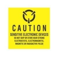 4 x 4, "Caution Sensitive Electronic ...Electrostatic, Electromagnetic, Magnetic Or Radioactive Fields"-0