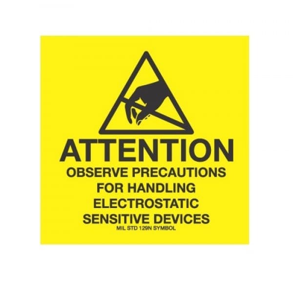 ESD Label, Observe Precautions for Handling