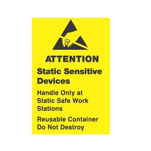 ESD Label, Attention Static Sensitive Devices