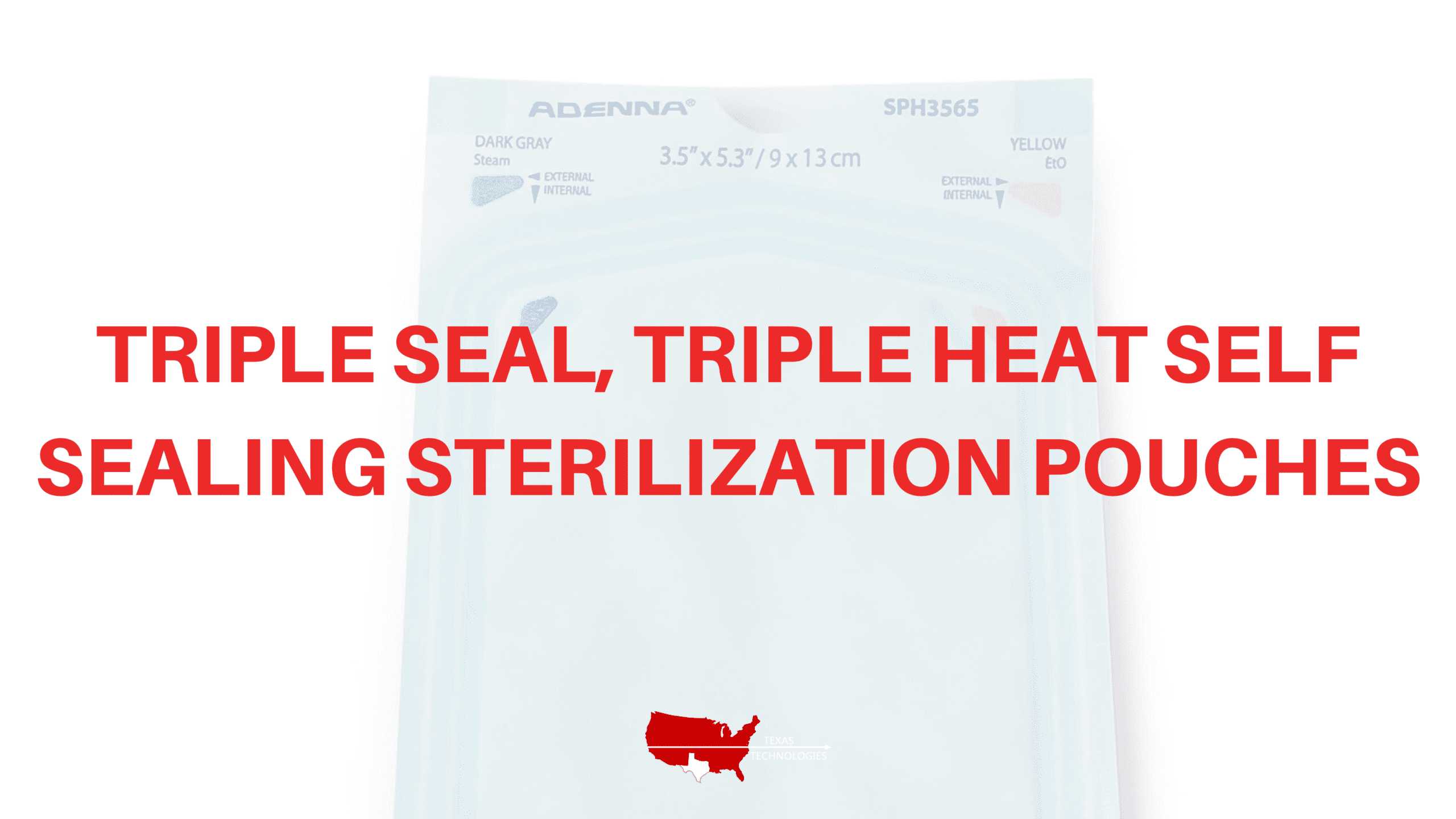 Triple Seal, Triple Heat Self Sealing Sterilization Pouches